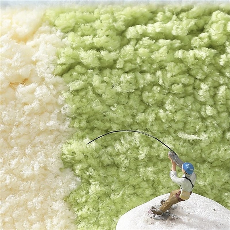 Ankah Bath Mat Cute Shower Rug, Luxury Shaggy High Absorbent and Anti Slip, Machine Washable Fit for Bathtub, Shower and Bath Room, (17.71"x 25.59", Little Frog) - Image 4